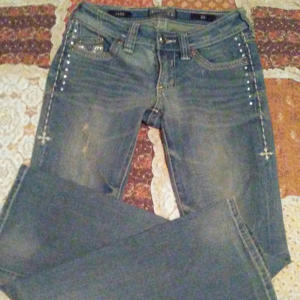 💙WORN ONCE💙AFFLICTION SZ 24 JADE JEANS